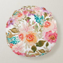 Blommigt Motifs i vattenfärg