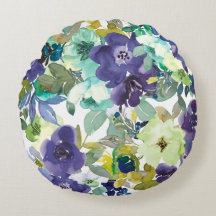 Blommigt Motifs i vattenfärg