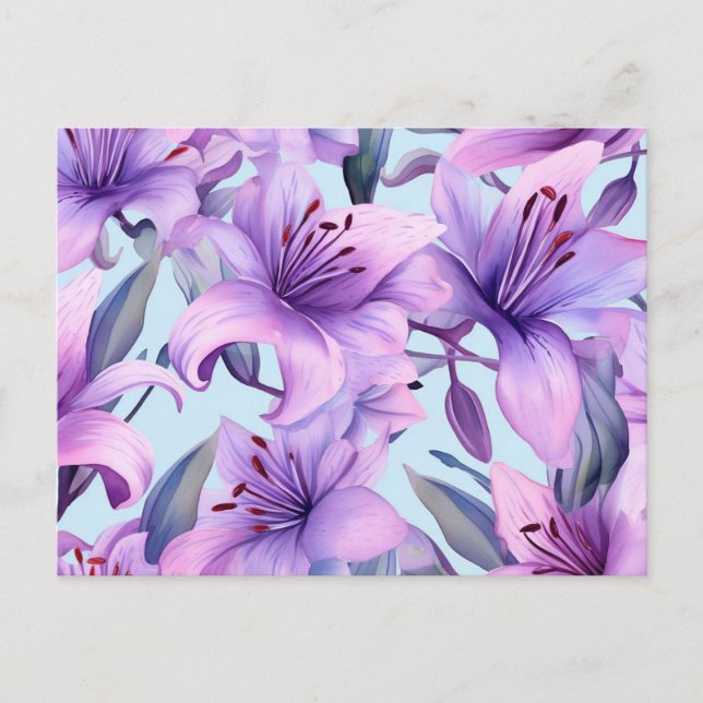 Blommigt Motifs Vykort (Framsida)