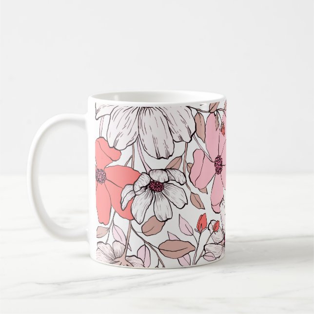 Blommigt Mugg (Vänster)
