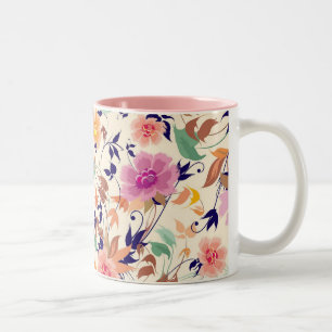 Blommigt Mugg
