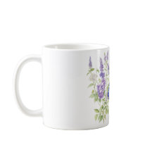 Blommigt mugg, vildblommor, boho-vårsblommor