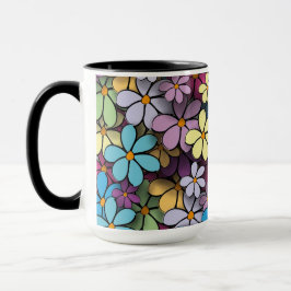 Blommigt Mulicolor Mugg