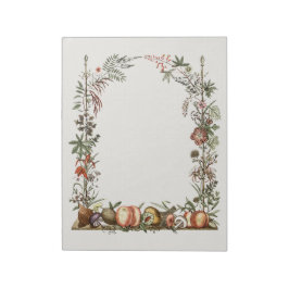 Blommigt Mushroom Arch Anteckningsblock