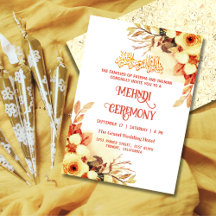 Blommigt Muslim Mehndi Ceremony