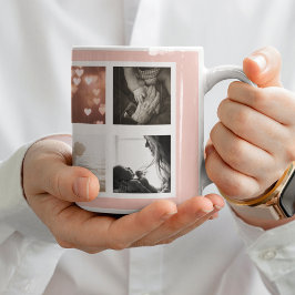 Blommigt MUTERAD Multi Photo Mamma för  Rosa MORSA Mugg