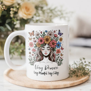 Blommigt - mycket efterfrågan kaffemugg