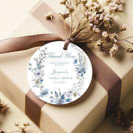 Blommigt Något blått innan jag gör Möhippa Gåvor Etiketter