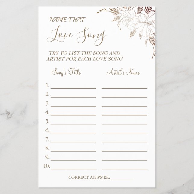 Blommigt Namn den där kärlek-duschspelkortet i sån Flygblad (Framsidan)