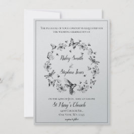 Blommigt Natur - Formell bröllopsinbjudan Inbjudningar