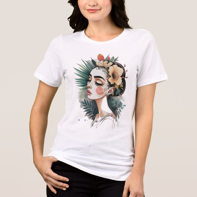Blommigt: Naturarvskonsten T Shirt (Framsida)