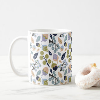Blommigt, naturinspirerad Mugg