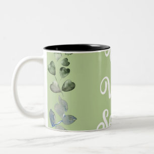 Blommigt Njut snart Hälsning Mugg