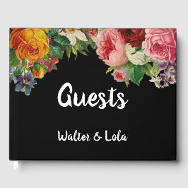 Blommigt Noir Gästböcker