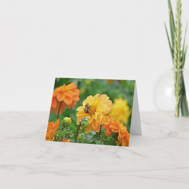 "BLOMMIGT NOTECARD" (FOTOG) KORT (Framsida)