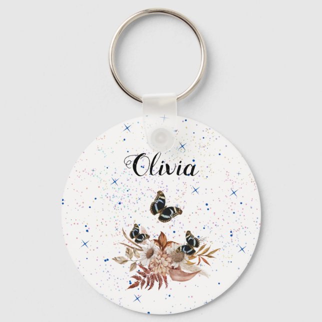 blommigt nyckelring (Framsida)