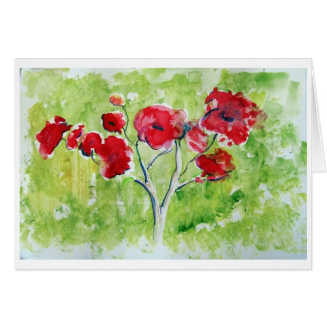 Blommigt OBS Kort (Framsidan Horizontal)