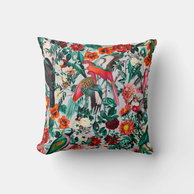 BLOMMIGT OCH BIRDS XIV-II KUDDE (Framsida)