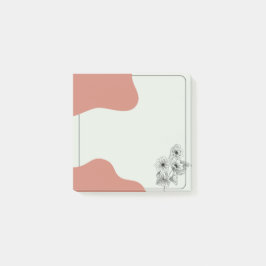 Blommigt och blodomsättning Post-it Block