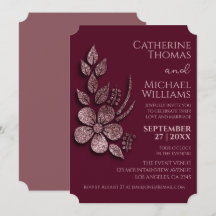 Blommigt och Burgundy i den moderna Eleganten Ro G