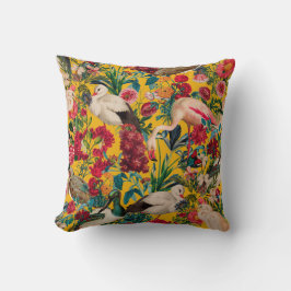 BLOMMIGT OCH FÅGLAR XVIII KUDDE