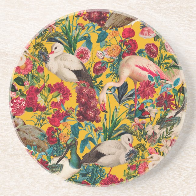 BLOMMIGT OCH FÅGLAR XVIII UNDERLÄGG (Framsidan)