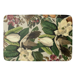 Blommigt och fåglar Xxi-ii Badrumsmatta