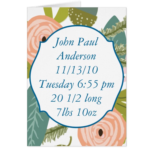 Blommigt och fauna OBS kort (Framsidan)