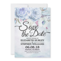 Blommigt och fjädrar i bröllop spara datum