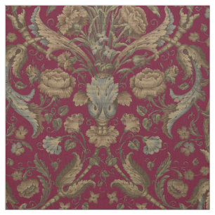 Blommigt och Foliage Imitation Tapestry Weave Möns Tyg