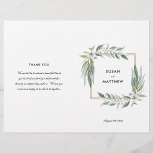 Blommigt och Gröntar för vattenfärg, mappat progra Reklamblad