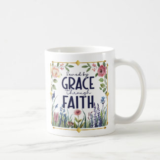 Blommigt och Guld Sparad av Faith Kaffemugg