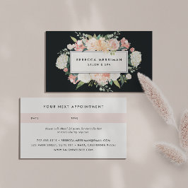 Blommigt och kol | MÖTE Tidsbeställning Kort