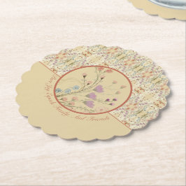 Blommigt- och Mönster-utformning Underlägg Papper