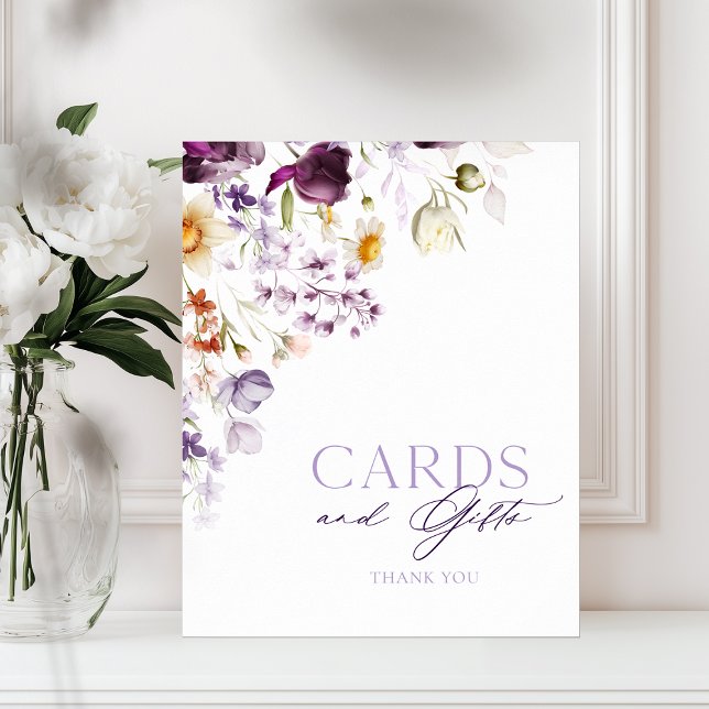 Blommigt- och presentkort för elegant poster (Skapare uppladdad)