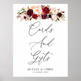 blommigt- och presentkort för poster