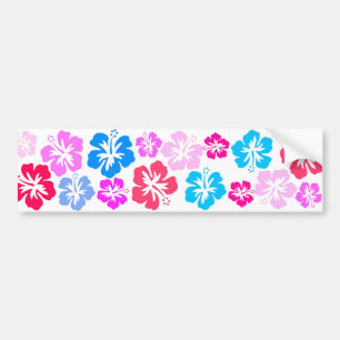 Blommigt och rosa bildekal