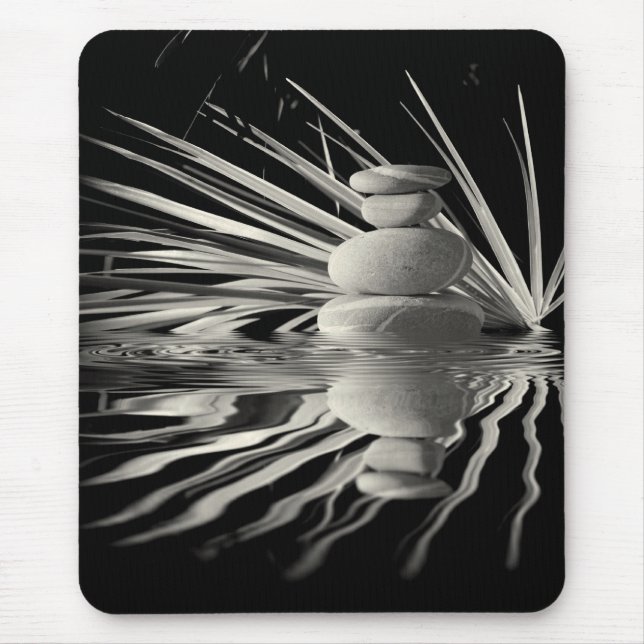 Blommigt och småsten musmatta (Framsidan)