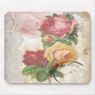 Blommigt och snöre Mousepad Musmatta