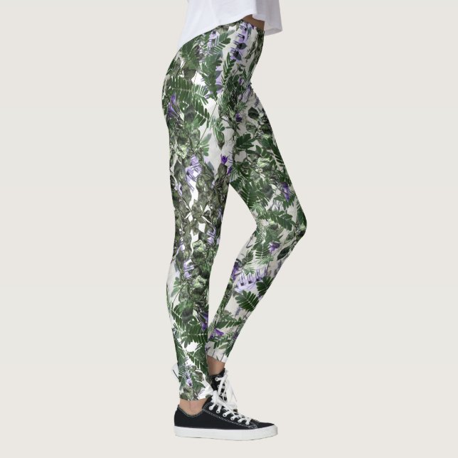 Blommigt och Spiral Leggings (Höger)
