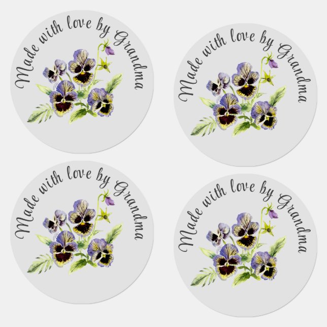 Blommigt om söt som gjorts av etiketter från Järn- (Grupp)