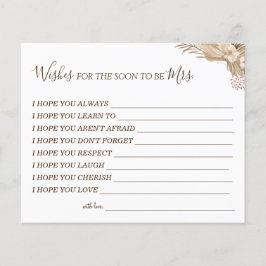 Blommigt Önskemål för att Soon ska bli mrs Card Flygblad