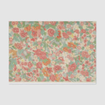 Blommigt Orange av utgivningspapper William Morris