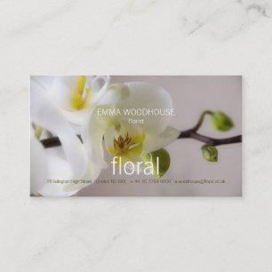 Blommigt - Orchidvisitkort Visitkort