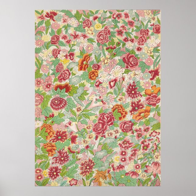 Blommigt Ornament av Owen Jones Poster (Framsidan)