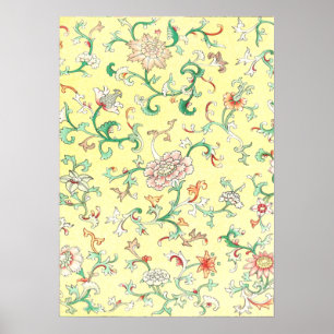 Blommigt Ornament av Owen Jones Poster