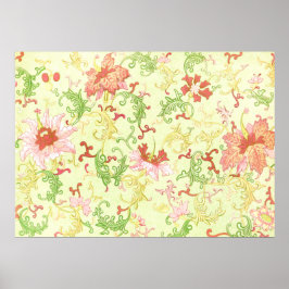 Blommigt Ornament av Owen Jones Poster