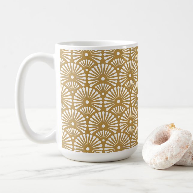 Blommigt Ornament Coffee Mugg (Med munk)