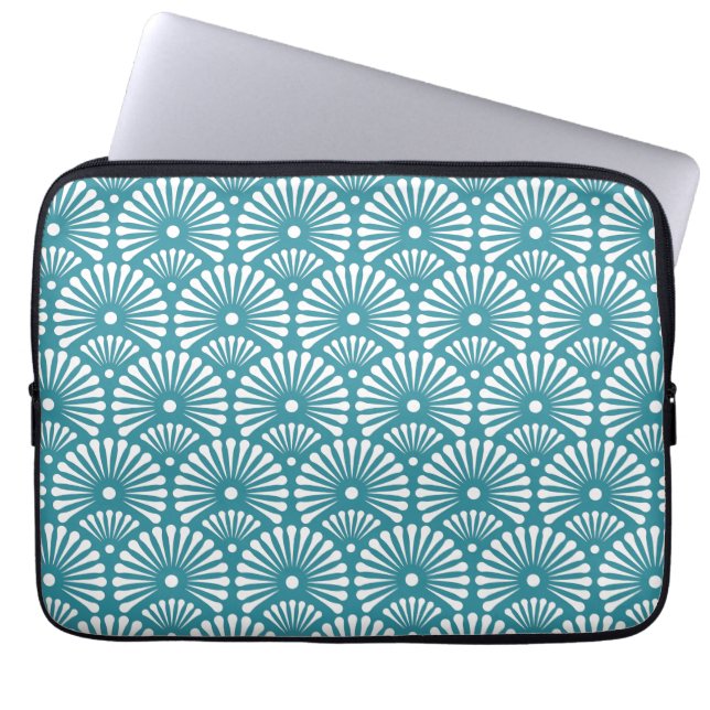 Blommigt Ornament Laptop sleeve (Framsidan)