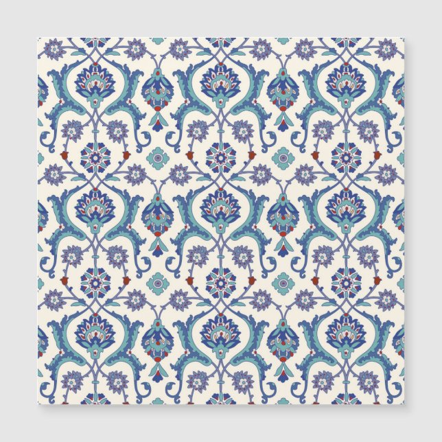 Blommigt Ornament: Traditional Arabiska Mönster. (Framsida)